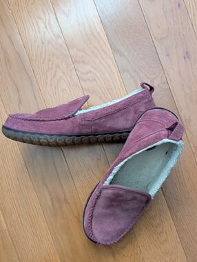 Women's LL Bean Slipper  Moccasins in Light Rosewood